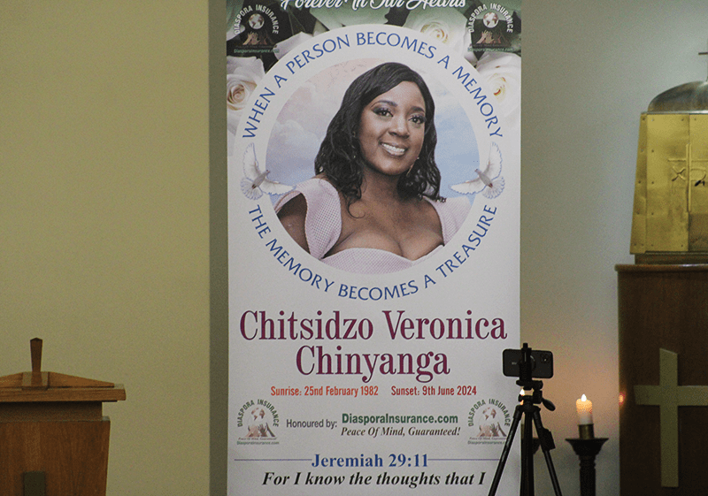 , Emotional send-off for Veronica Chinyanga; daughter thanks Diaspora Insurance