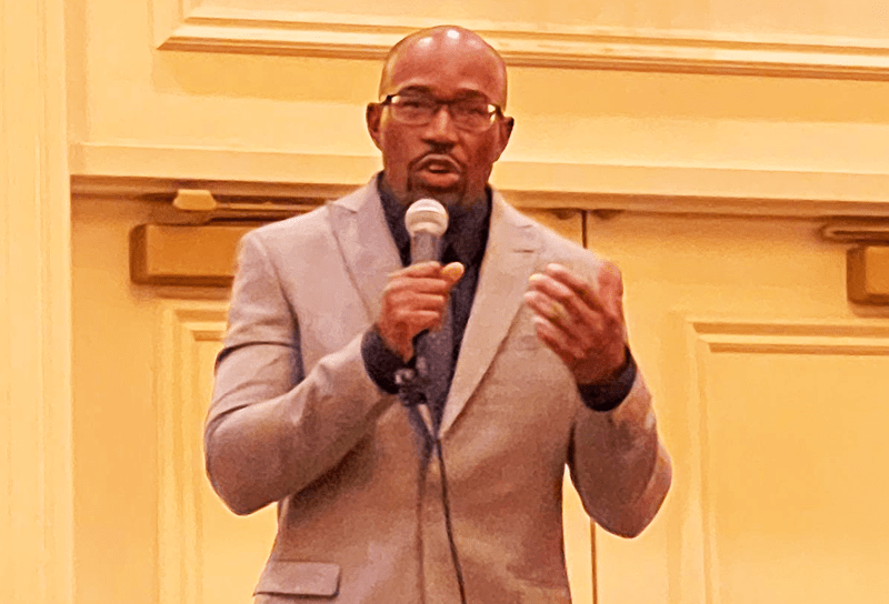 Diaspora Insurance Executive Director Dr Sibert Mandega addressing the grand reunion