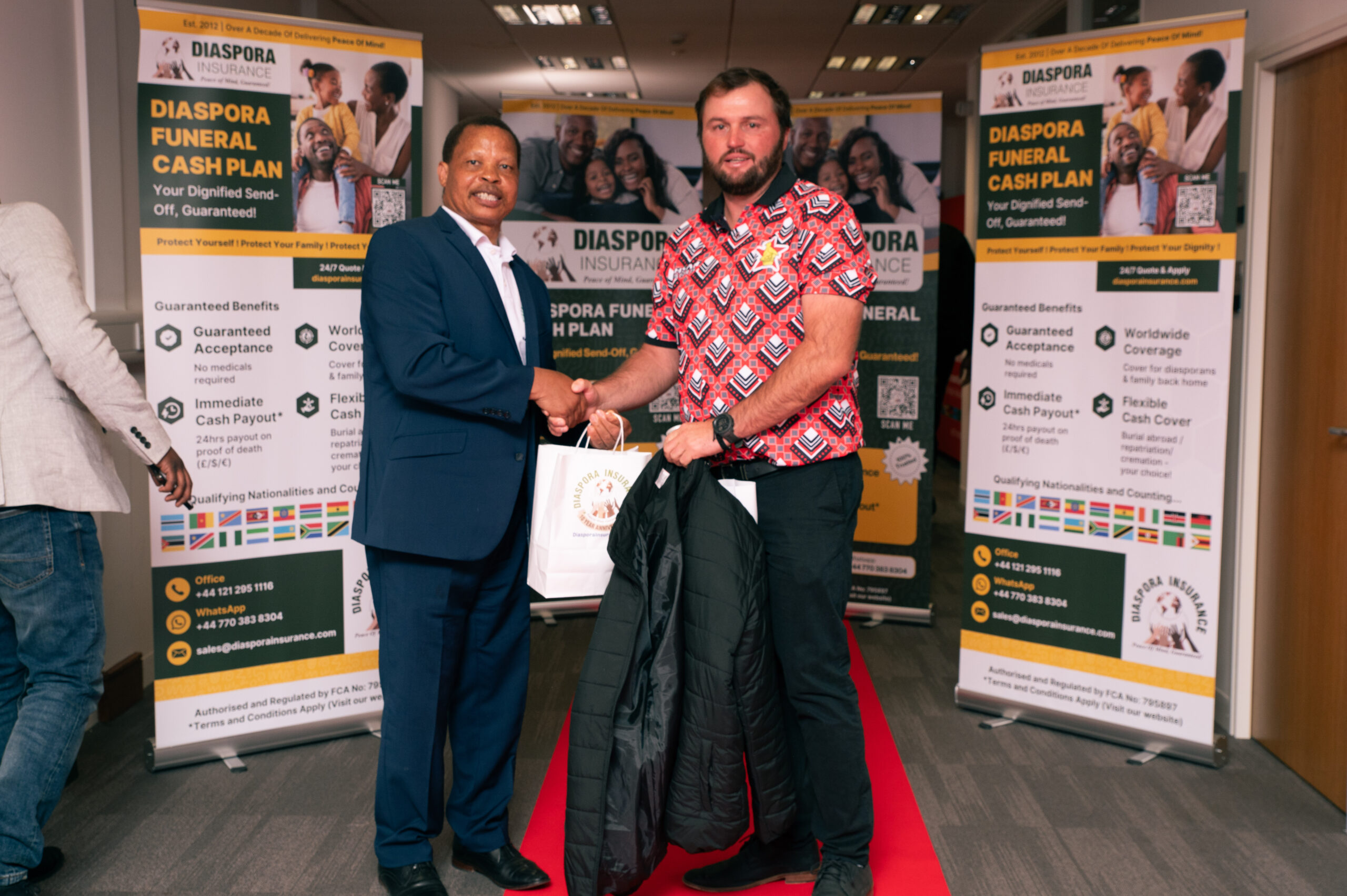 , Zimbabwe cricket team honoured at Diaspora Insurance reception in Birmingham (In pictures)
