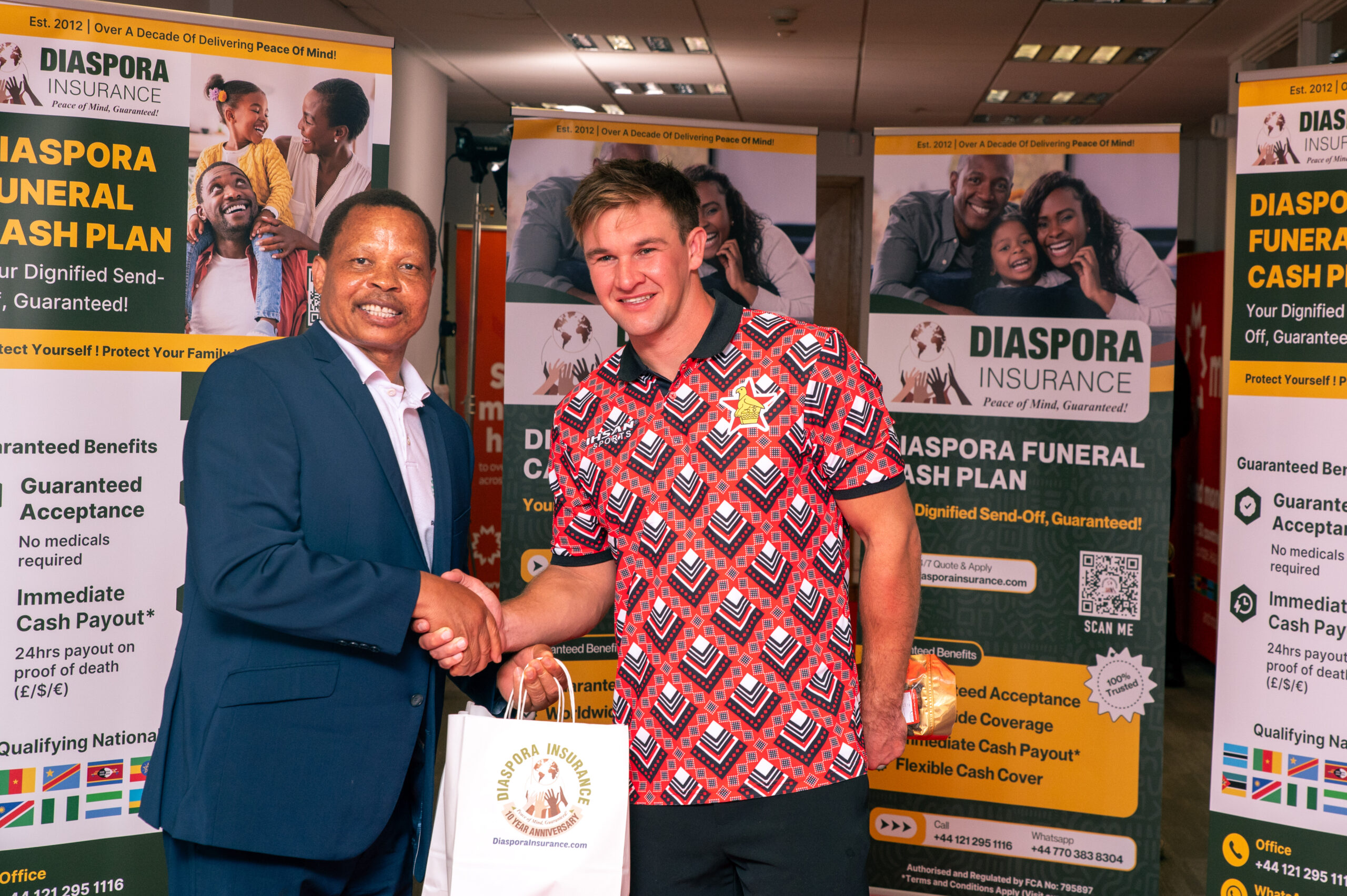, Zimbabwe cricket team honoured at Diaspora Insurance reception in Birmingham (In pictures)