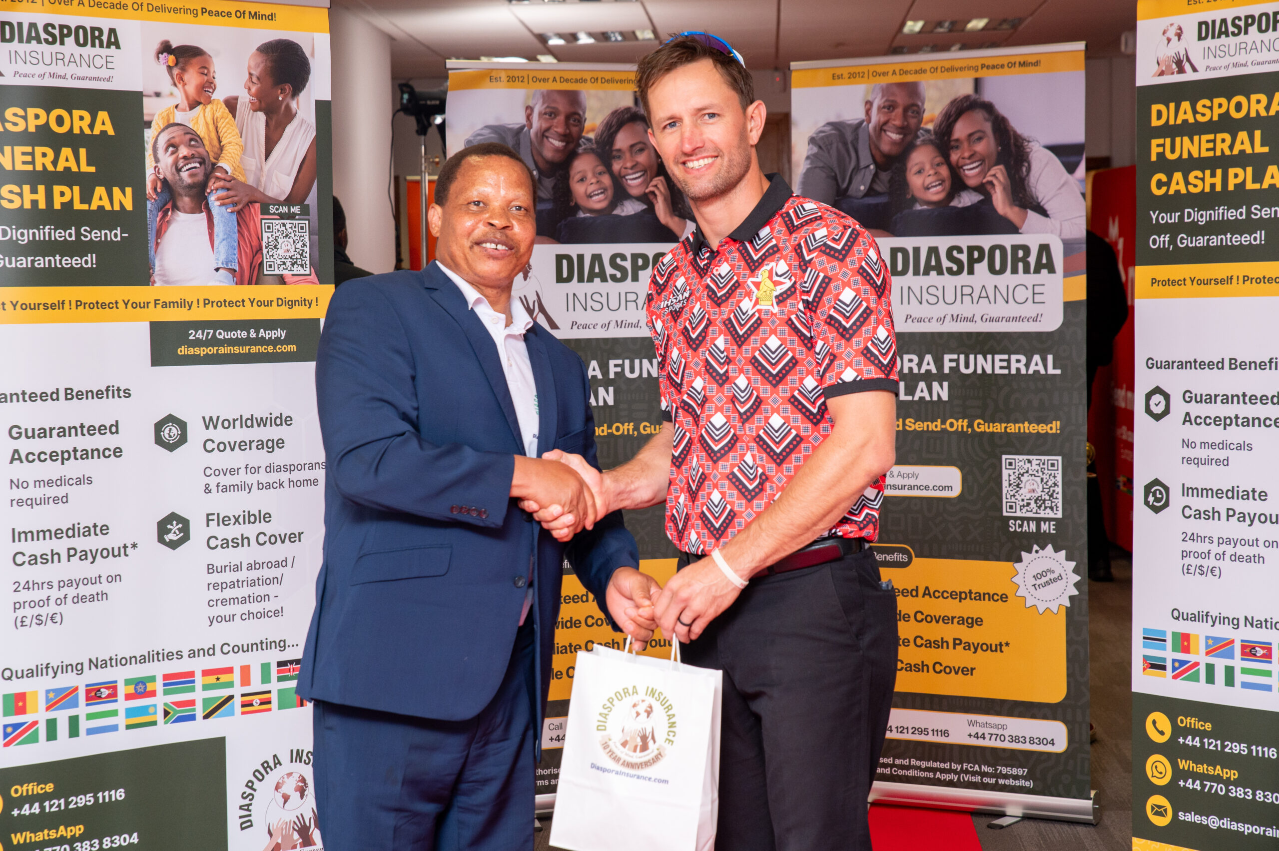 , Zimbabwe cricket team honoured at Diaspora Insurance reception in Birmingham (In pictures)