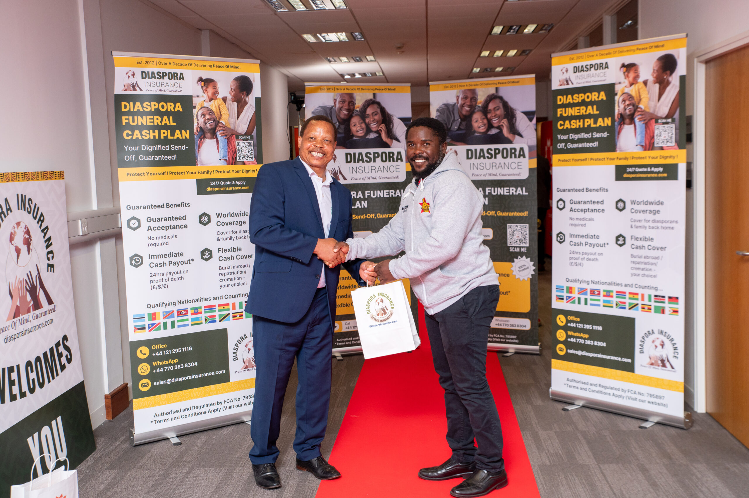 , Zimbabwe cricket team honoured at Diaspora Insurance reception in Birmingham (In pictures)