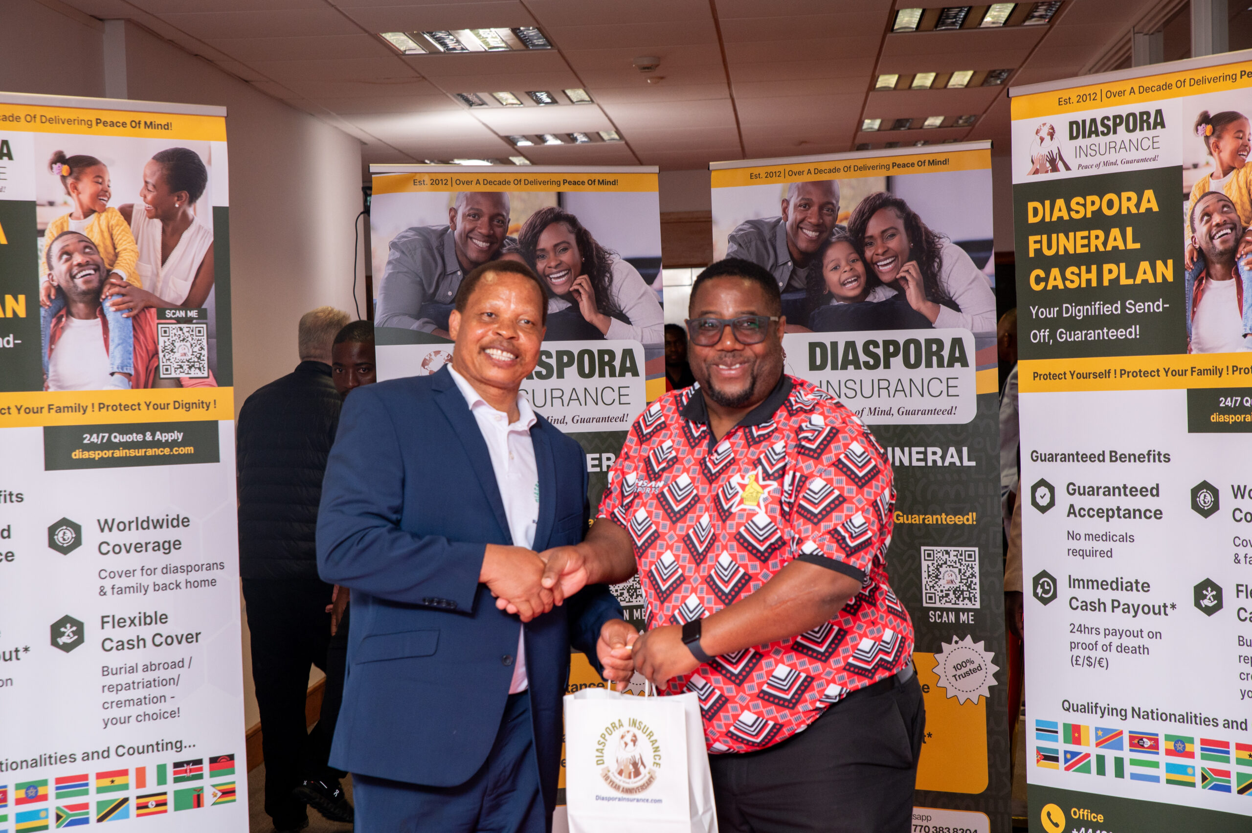 , Zimbabwe cricket team honoured at Diaspora Insurance reception in Birmingham (In pictures)