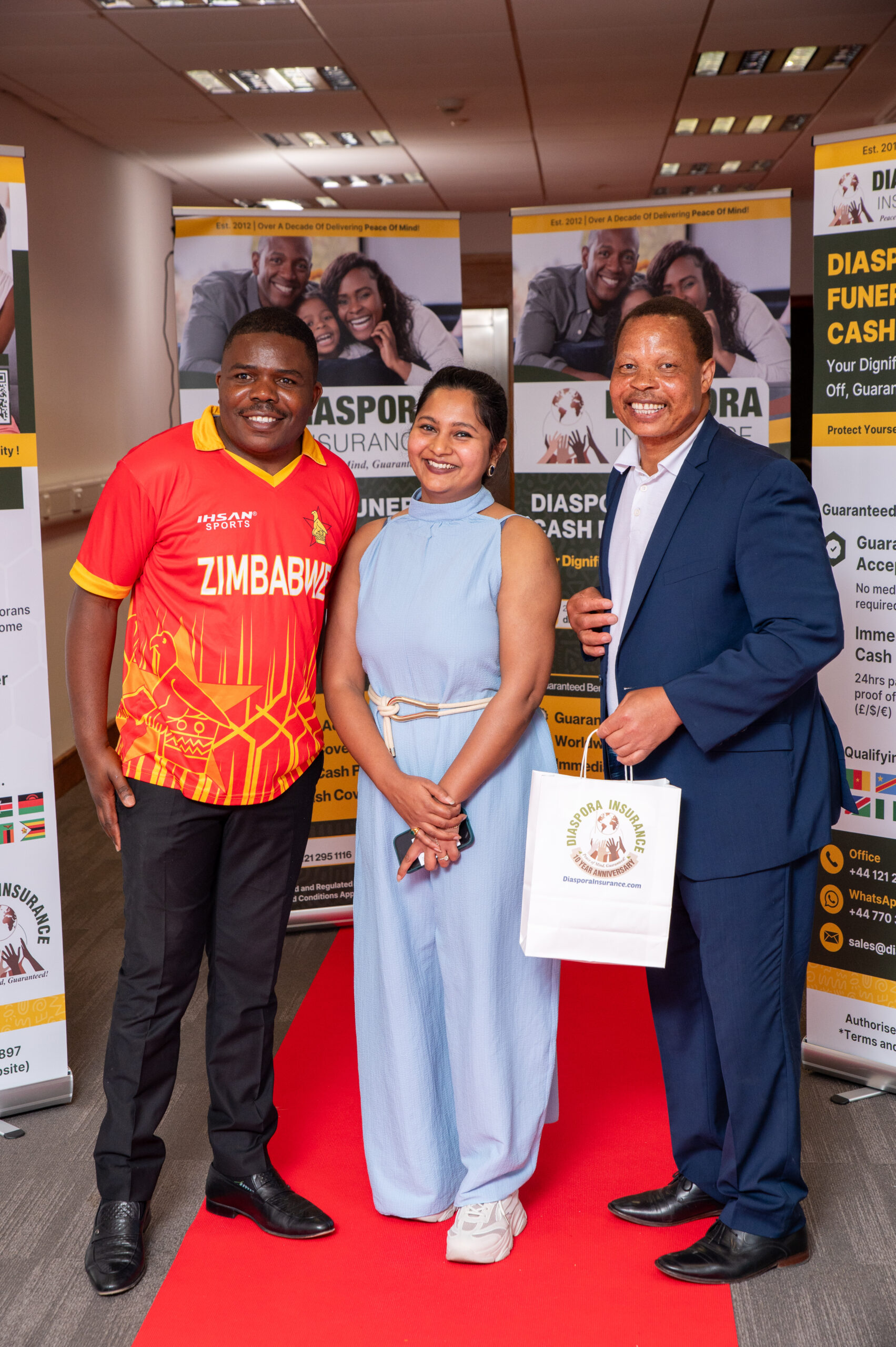 , Zimbabwe cricket team honoured at Diaspora Insurance reception in Birmingham (In pictures)
