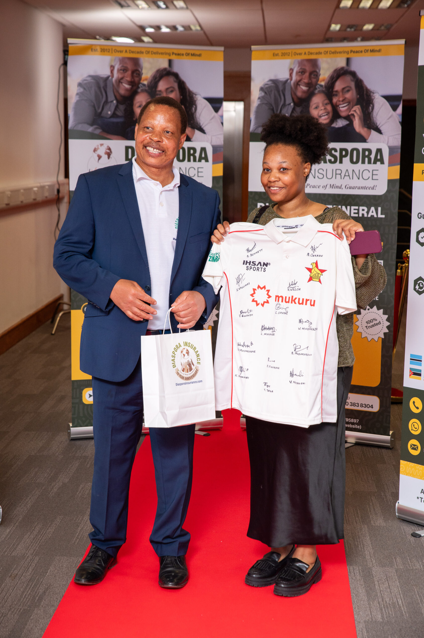 , Zimbabwe cricket team honoured at Diaspora Insurance reception in Birmingham (In pictures)