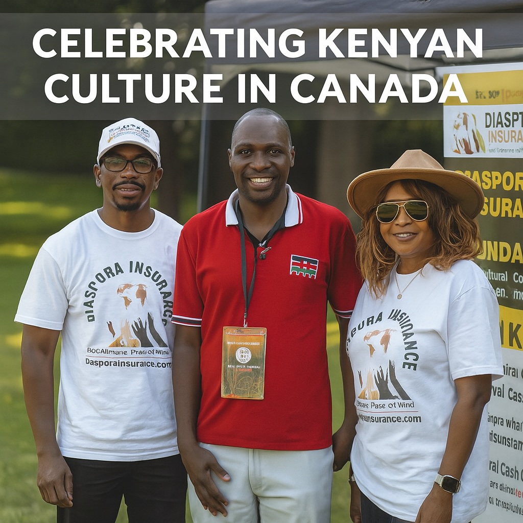 Diaspora Insurance team with Kenya Community in Ontario at Canada Day celebrations in London, Ontario”