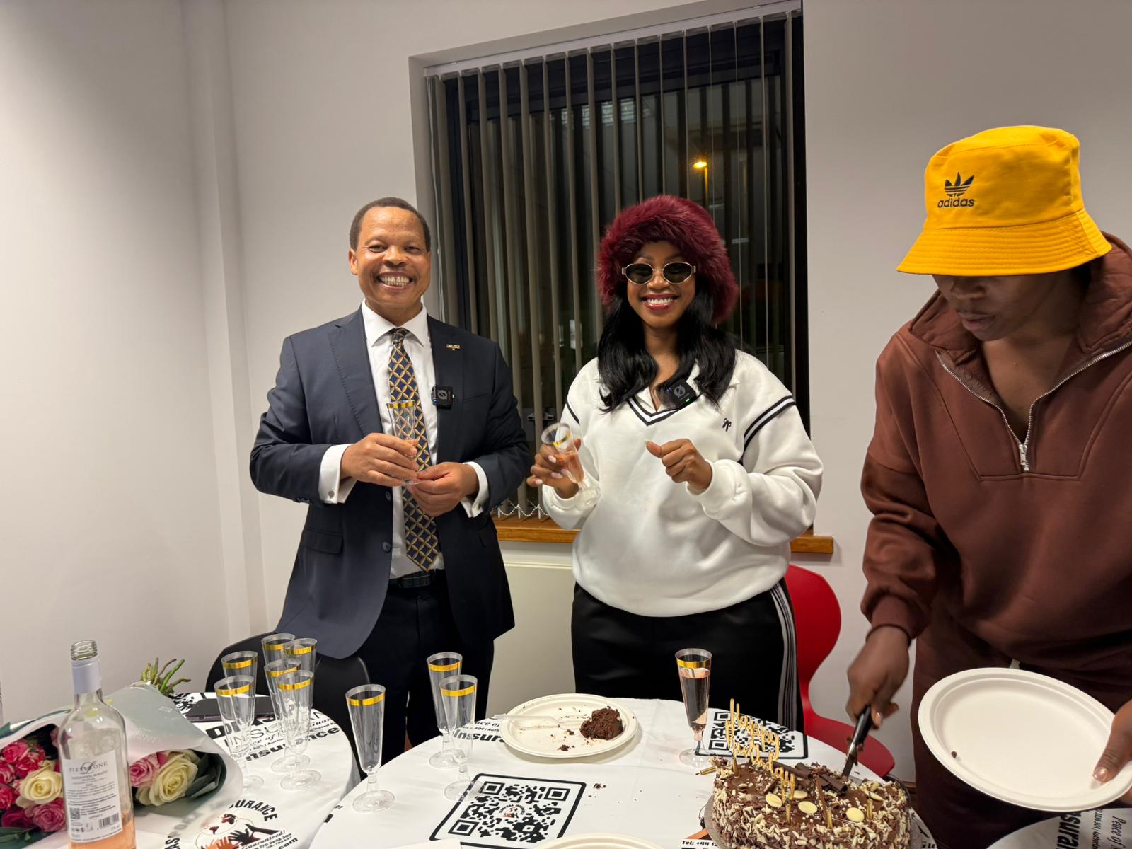 Flashback: Queen Sheebah Karungi connects with Diaspora Insurance in Birmingham, UK, during her November 2025 visit.